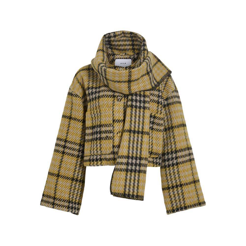 Vila Amika Check Scarf Jacket